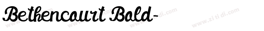 Bethencourt Bold字体转换